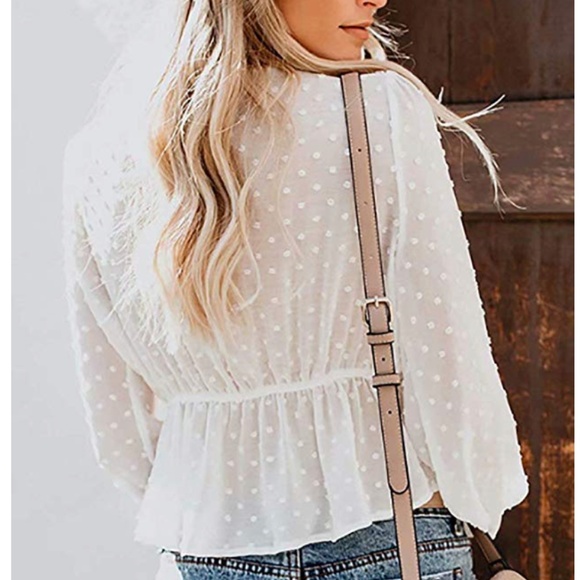 CAMILLA Long Sleeve Tie Front Blouse - Picture 3 of 4